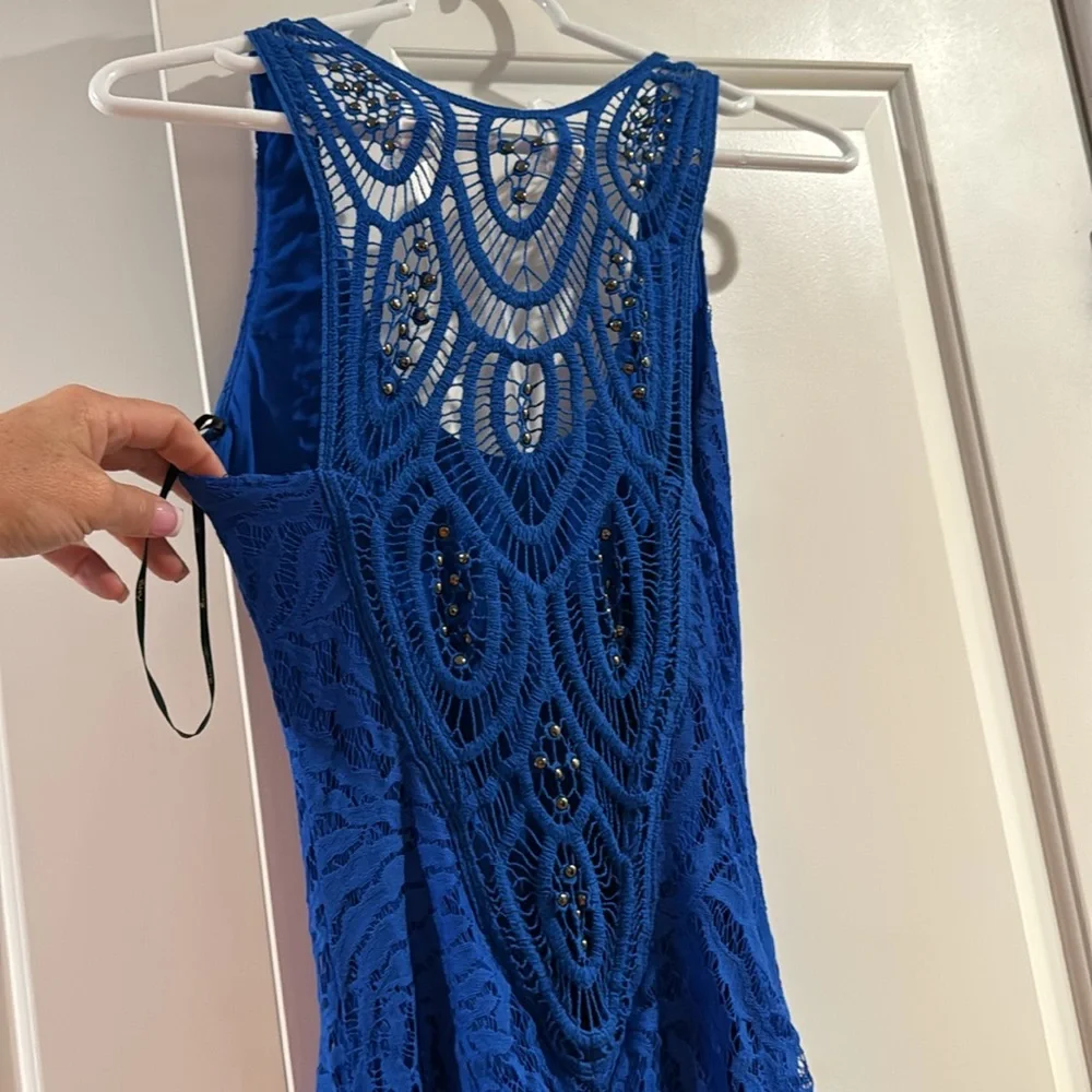 Royal Blue Sky Dress - Picture 2 of 4